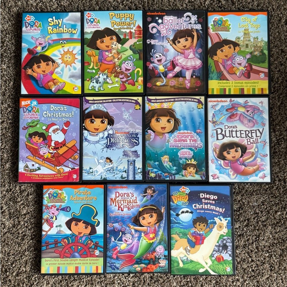 Dora The Explorer DVD Collection 11 DVD Bundle